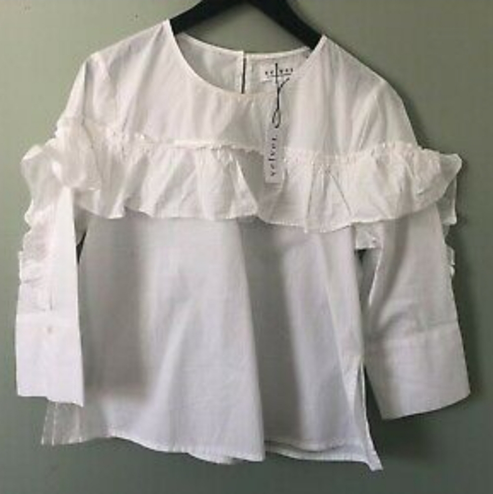 Velvet by Graham & Spencer Ruffle Long Sleeve